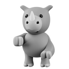 Raino 3d Illustration © ZuGo Design