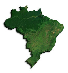 BRAZIL map of brazil satellite map of brazil geographical map of brazil