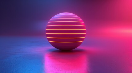 Obraz premium 3D Shape with Rounded Edges and Curves