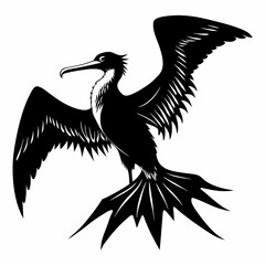 Frigatebird silhouette black