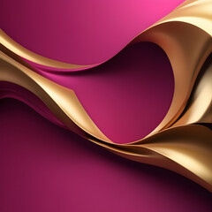 Dark gold magenta and pink grainy background, wide banner header backdrop design to use as wallpaper or background