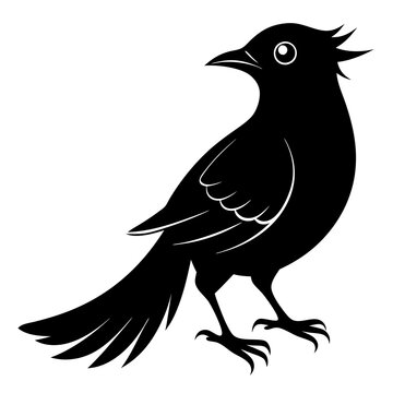 recommend clip art: Cuckoo black silhouette