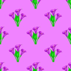 seamless pattern with flowers