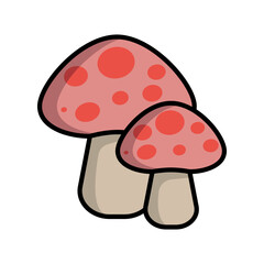 mushroom icon design vector template