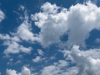blue sky with white clouds