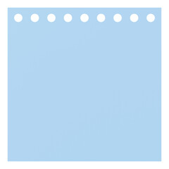 3D notepad. Sticky note. 3D illustration.