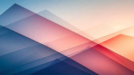 Obraz premium Modern digital abstract 3D background with layered translucent shapes and a minimalist design providing ample copy space