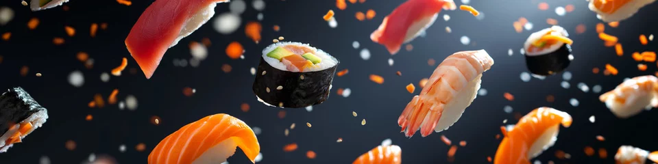 Fotobehang Close up photo of sushi © Creative-Touch