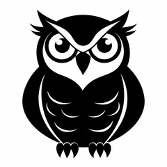 Owl black silhouette