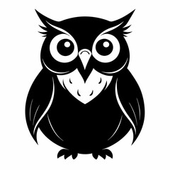 Owl black silhouette