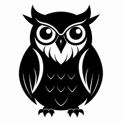 Owl black silhouette