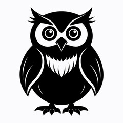 Owl black silhouette