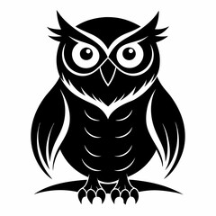 Owl black silhouette