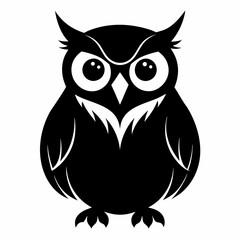 Owl black silhouette
