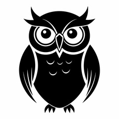 Owl black silhouette