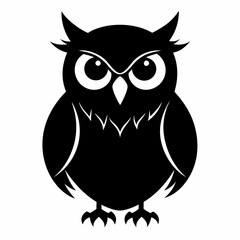 Owl black silhouette