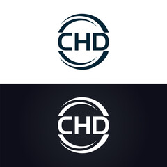 CHD logo. C H D design. White CHD letter. CHD, C H D letter logo design. C H D letter logo design in GOLD, GOLDEN LOGO, THREE, style. letter logo set in one artboard. C H D letter logo vector design.