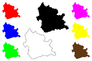 Kardzhali Province (Republic of Bulgaria, Provinces of Bulgaria) map vector illustration, scribble sketch Kardzhali map
