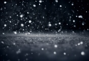 Obraz premium wallpaper background winter falling snow black white olated design pattern