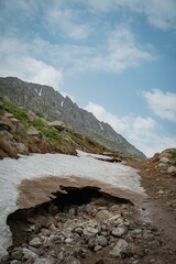 landscape with lake and mountains