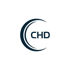 CHD logo. C H D design. White CHD letter. CHD, C H D letter logo design. C H D letter logo design in GOLD, GOLDEN LOGO, THREE, style. letter logo set in one artboard. C H D letter logo vector design.