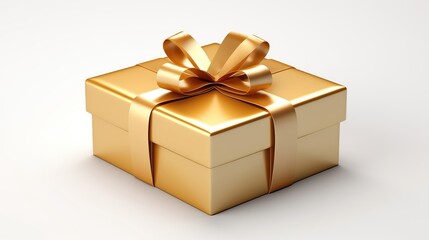 Obraz premium gift box on solid white background, single object