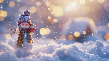 Snowman Friends in the Winter Wonderland