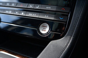 Fototapeta premium Vehicle Start/Stop Engine Button Technology