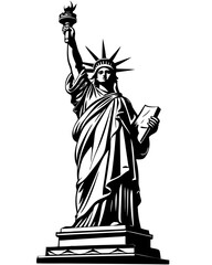 Statue of Liberty: Iconic Symbolism in New York City's Historic Landmark and Cultural Iconography, statue of liberty vector illustration,  statue of liberty isolated, statue of liberty, 