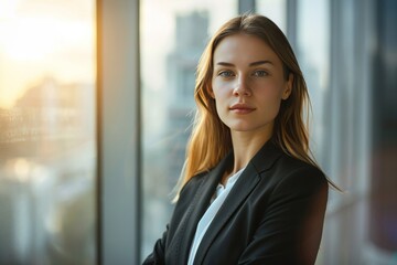 Fototapeta premium portrait young executive woman