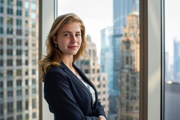Fototapeta premium portrait young executive woman