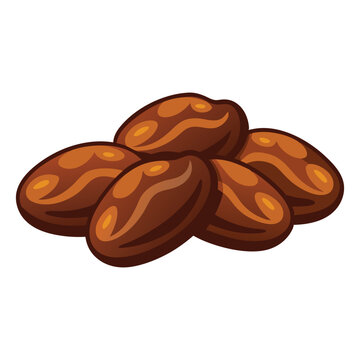 recommend clip art: Raisins fruit flat vector illustration on white background