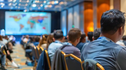 Conference with global attendees and multilingual sessions