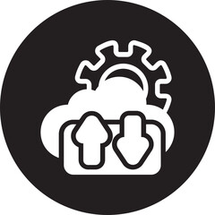 Cloud Management glyph icon