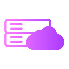 Cloud Storage gradient icon