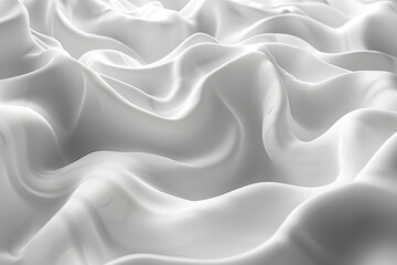 Obraz premium Sophisticated Monochrome White Seamless Wave Texture Pattern Background for Design Projects