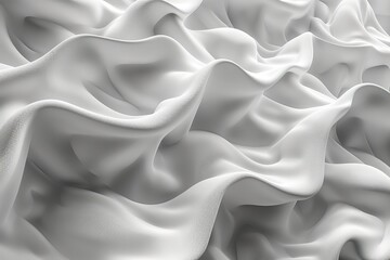 Fototapeta premium Sophisticated Monochrome White Seamless Wave Texture Pattern Background for Design Projects
