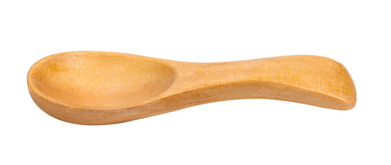 wood spoon isolated on white background