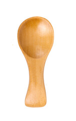 wood spoon isolated on white background