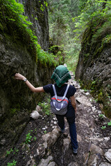 Summer landscape of Cetatile Ponorului in Apuseni Natural Park, Romania, Europe