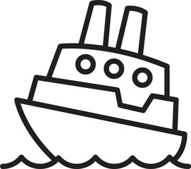 Ship and Ferry Icon
