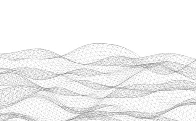 Abstract wave background vector illustration