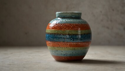  A poem inspired by the colors and textures of a handmade ceramic jar set ai_generated
