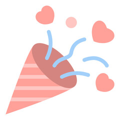 feast valentine flat icon