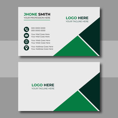 Simple business card design. business card design for business and personal use. print ready, vector illustration design, horizontal layout