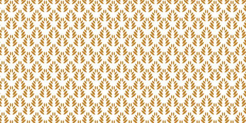 Vector Floral Art Nouveau Seamless Pattern. Geometric decorative leaves texture. Retro stylish background. Japanese Golden Ornamental Vector Background. Art Deco Floral Seamless Pattern. 