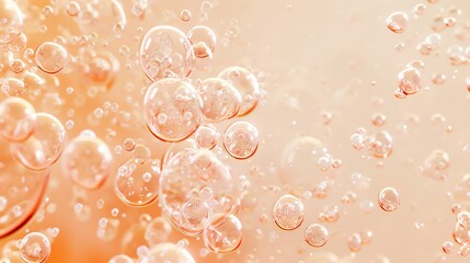 Close-up of bright orange bubbles.