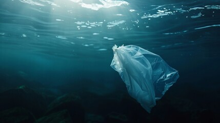 Plastic Bag Underwater Pollution