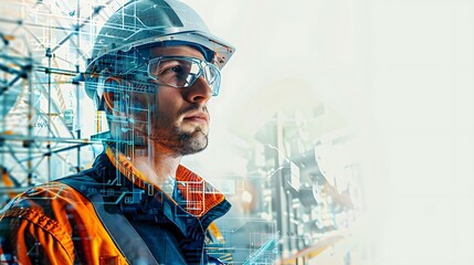 Obraz premium Confident Man in White Shirt