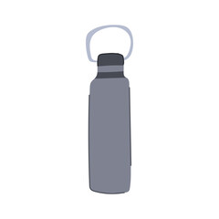 mockup stainless bottle cartoon. reusable steel, container package, thermo sport mockup stainless bottle sign. isolated symbol vector illustration